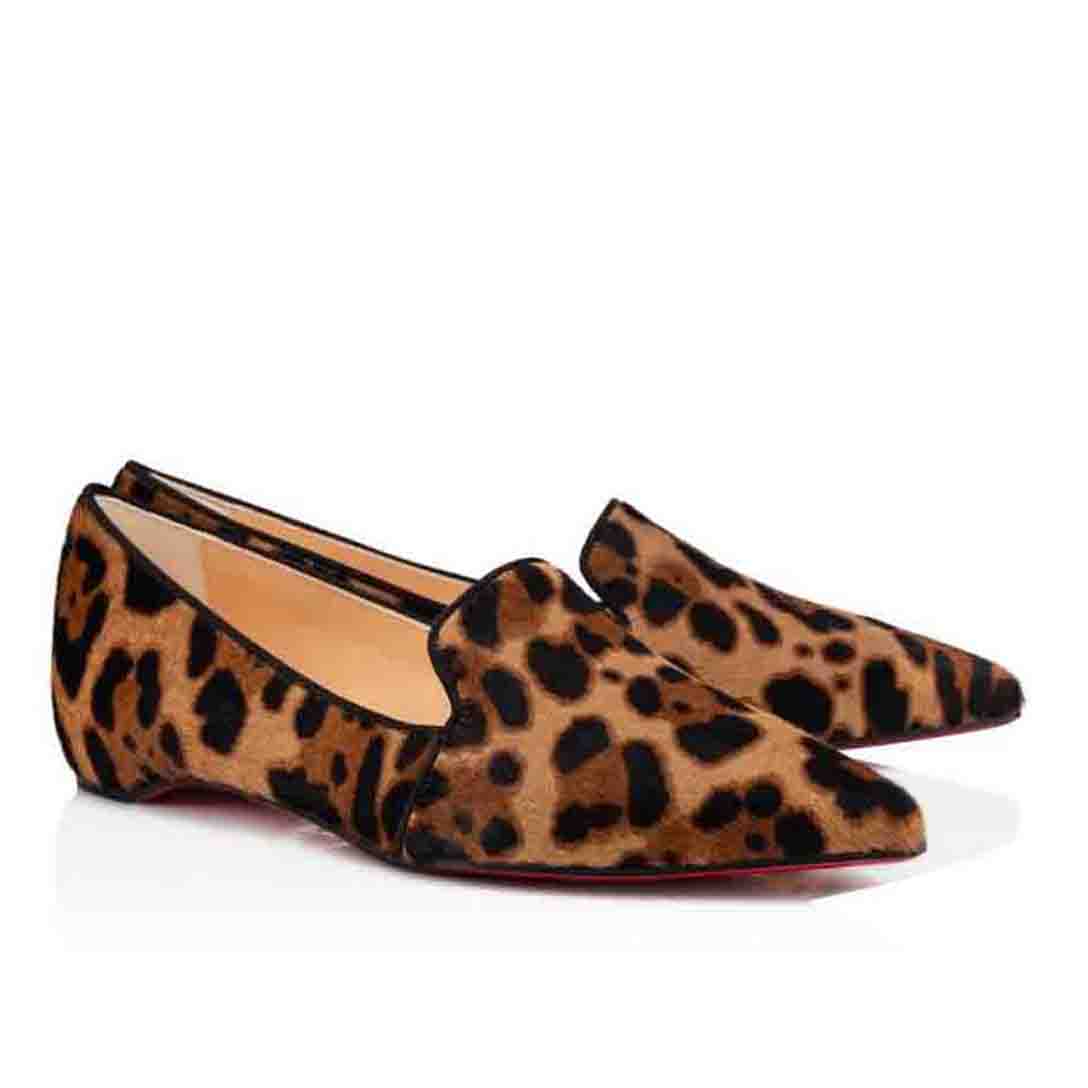 

Black/Leopard Leather Red Bottom Flats Shoes Women Dress Shoes Designer Kashasha Sandale Fashion Luxurys designers Women Shoes Party Wedding