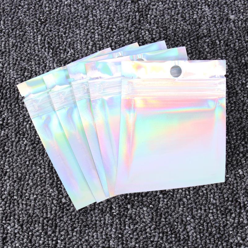 

100pcs Jewelry Packing Bag Stylish Bag Jewelry Packing Bags Flashing for Office Party Home
