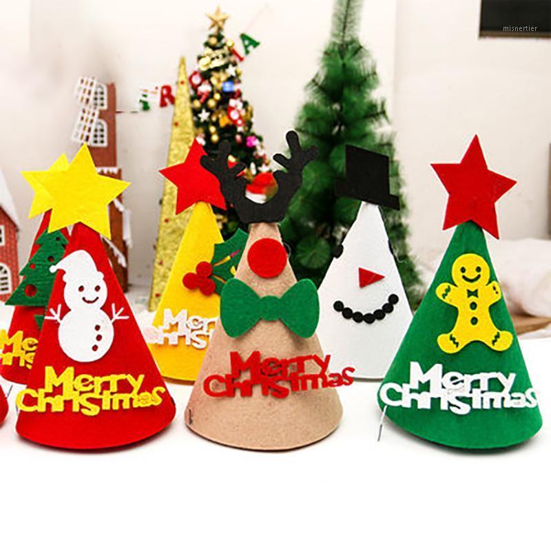 

Non-woven Christmas Hat Cartoon Santa Snowman Cherry Christmas Tree Costume Hat for Women/Men/Kids/Adult Decoration1