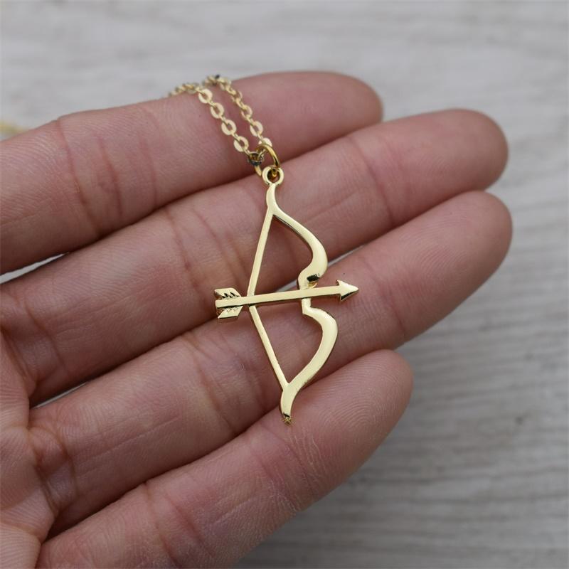 

12pcs Cupid Bow And Arrow Necklace Dating Jewelry Valentine's Day Gift
