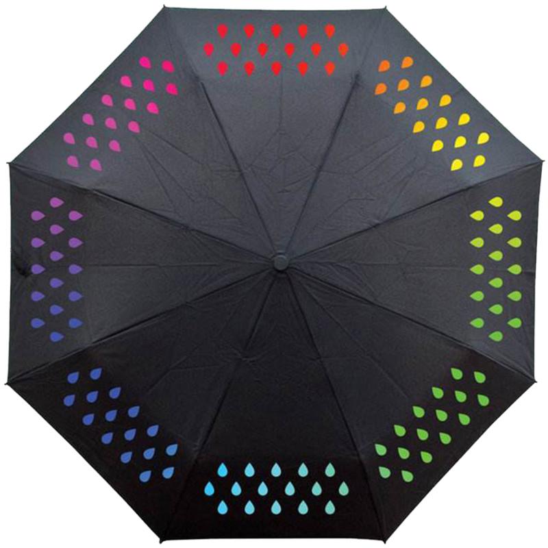 

Portable Raindrops Umbrella Color Change Dots Rainbow Color Unique Umbrella Strong Paraguas De Mujer Rain Unbrellas 50YS142, Style a
