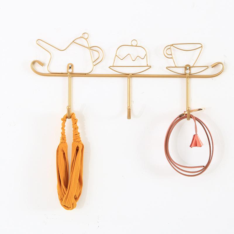 

Nordic porch key hook clothing store wall decoration wall hanging bedroom home creative personality pendant coat hanger bag rack