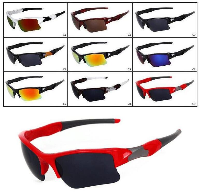 

summer brand new fashion men's Bicycle Glass sun glasses Sports goggles driving sunglasses cycling 9colors top quality free shipping