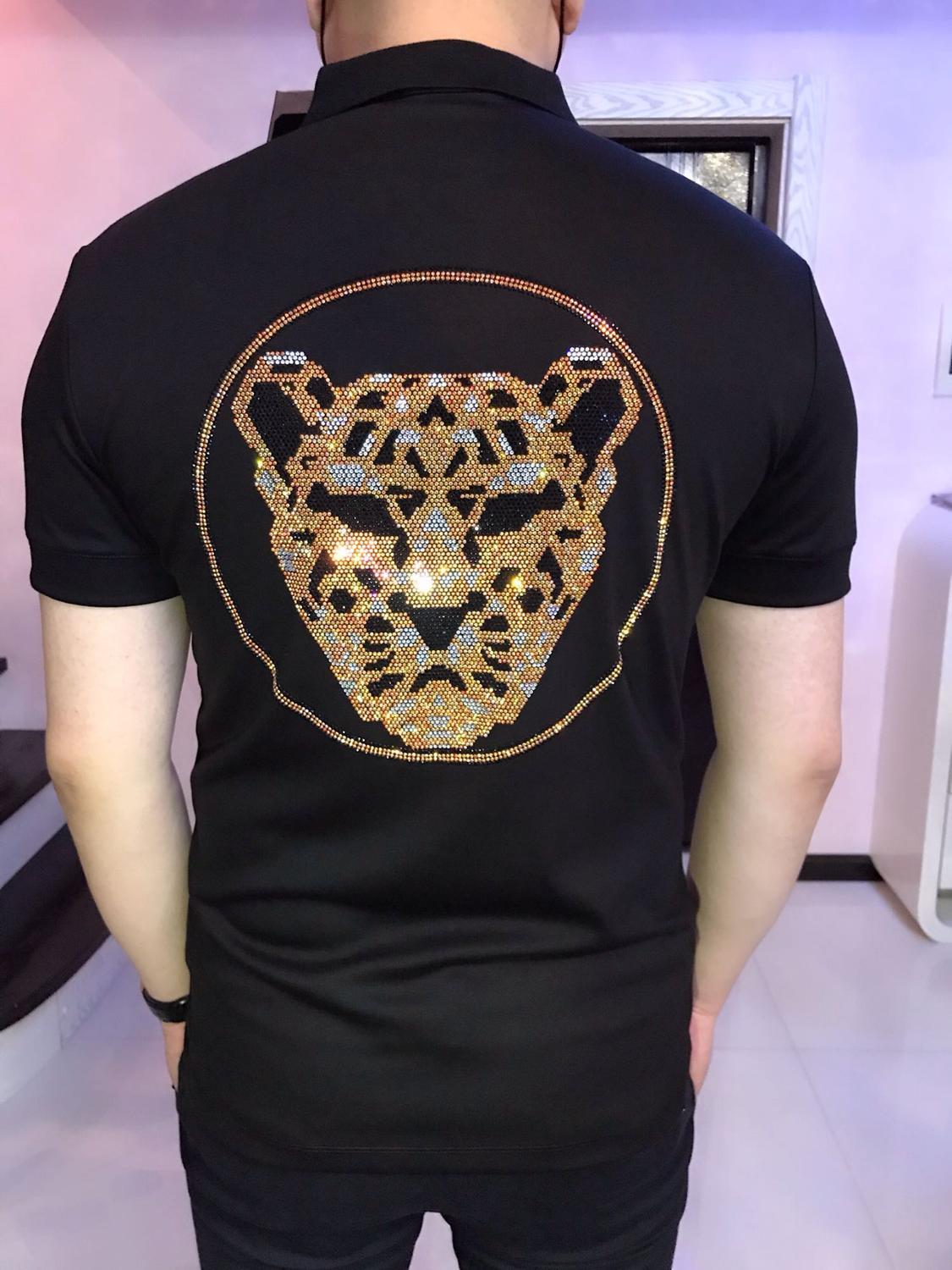 

Shirt Men's Polo Will See Mark Cotton Strass Casual Male Business Clothes for Short Sleeves S3cv, The shown