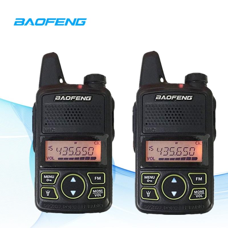 

2PCS Mini Walkie Talkie Baofeng BF-T1 LCD UHF 400-470MHz 1500mAh 20 Channels FM Portable Two Way Radio Ham Radio Transceiver