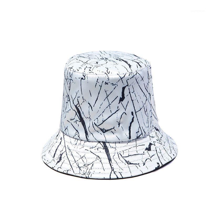 

European and American Hip Hop Fashion Crack Hat White Simple Fisherman's1