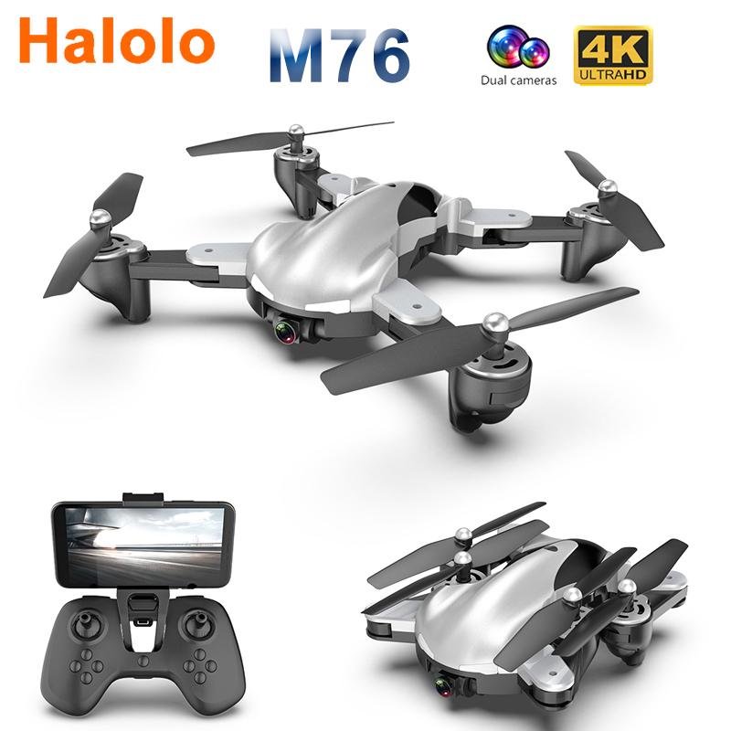 

M76 Foldable Profissional RC Drone with 4K 1080P HD Camera WiFi FPV Optical Flow RC Quadrocopter Kids Toys VS SG106 E58 Xs816