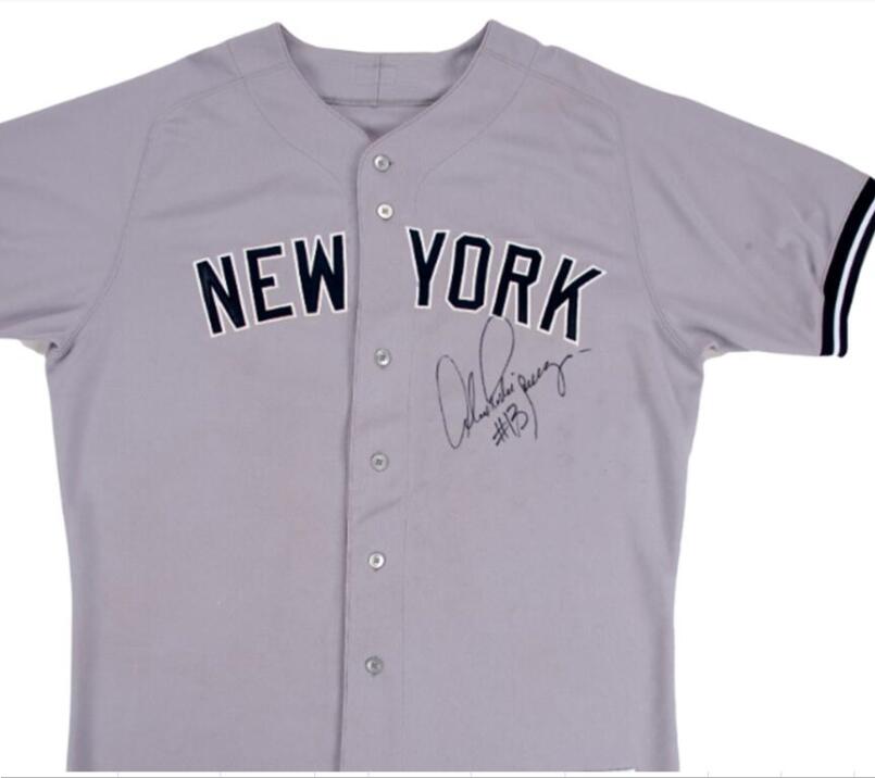 

4 Lou NEW YORK Signed Autograph Autographed auto Fans Tops&Tees jersey shirts, Gray