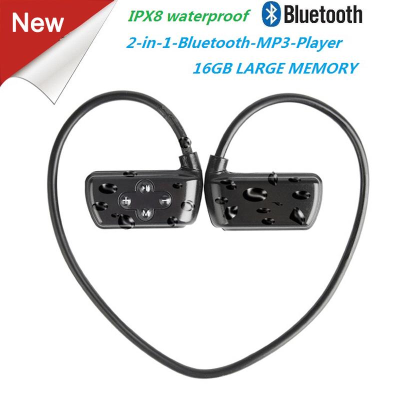 

New 901 P Bluetooth Waterproof High Fidelity Mp3 Player 16g Ipx8 Outdoor Swimming Sport Wireless Usb Headset Mp3 Music Players