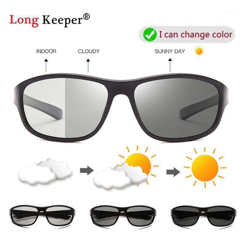 

New Men Outdoor Driving Photochromic Sunglasses Sport Finshing Men Polarized Chameleon Discoloration Sun Glasses Square Oculos1