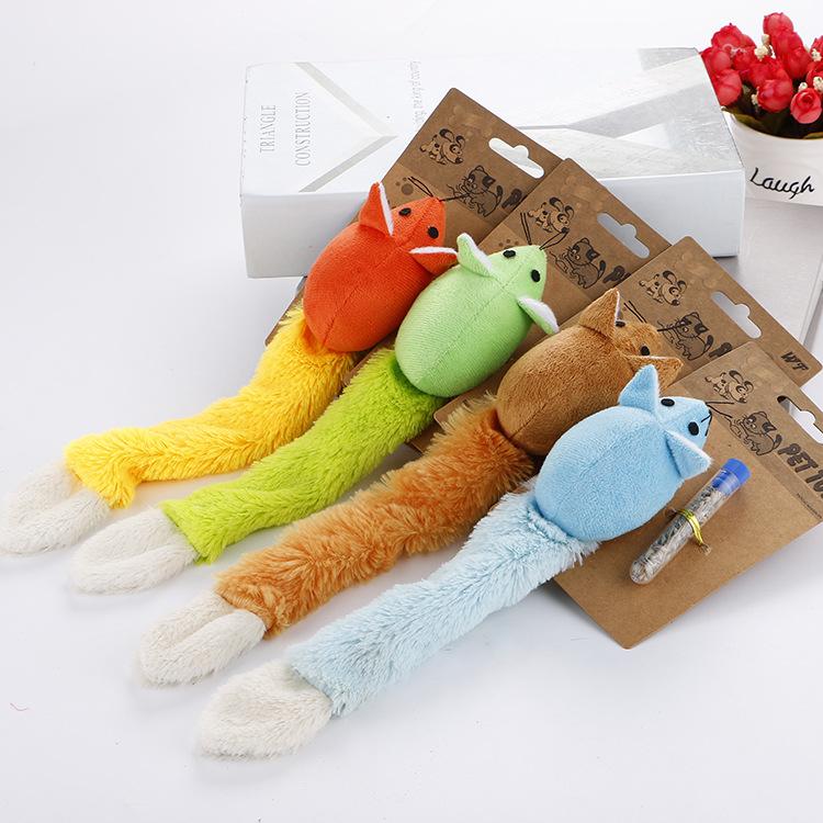 

Catnip Plush Cat Toy Funny Kitten Toy Soft Solid Interactive Mice Mouse Toys For Cats Pet Cats Training Game Cat Supplies