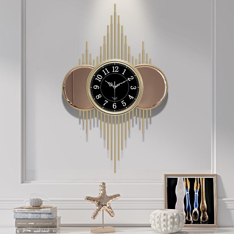 

Large American wall clock household wall watch personality art fashion atmosphere living room clock decoration mute