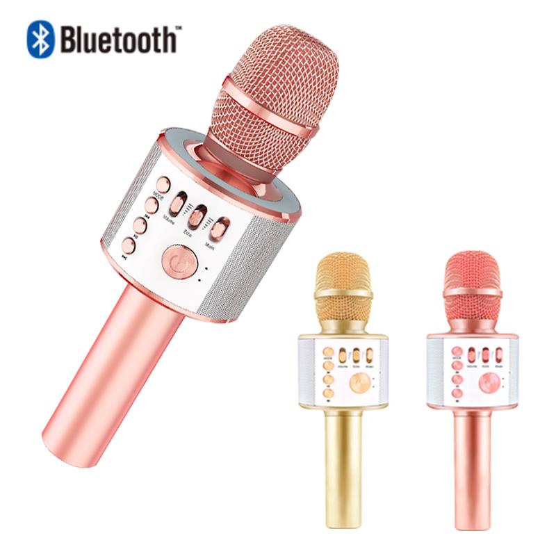 

H12 Bluetooth Karaoke Wireless Microphone Professiona Speaker Handheld Microfone Player Singing Recorder Mic