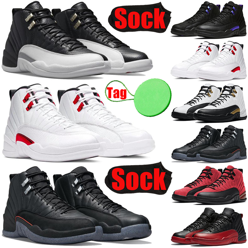 

Playoffs 12 12s mens basketball shoes jumpman Dark Concordc Royalty Twist Utility Reverse Flu Game Taxi Gamma Blue men trainers sports sneakers breathable, #25 dark grey