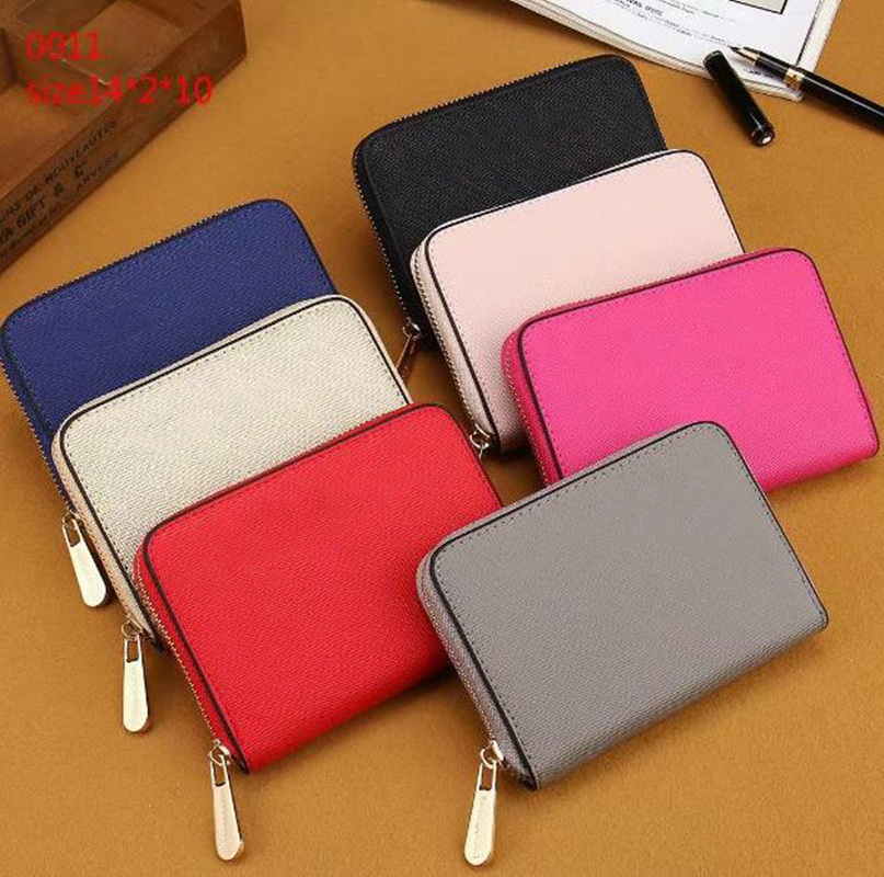 

brand fashion designer women pu short wallets clutch bag 7 colors small cute 00ap11, Red;black