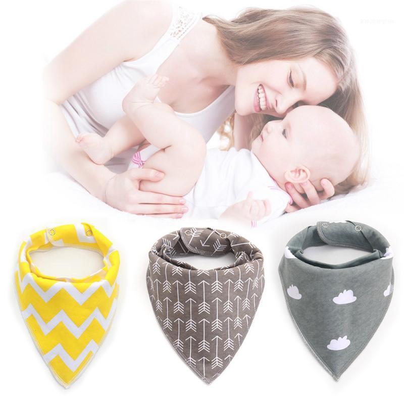 

4Pcs Baby Bibs Saliva Bandana Cotton Double Layers Kid Scarf Towel New Boy Girl Feeding Triangle Head Scarf Newborn Saliva Towel1, 4 pcs