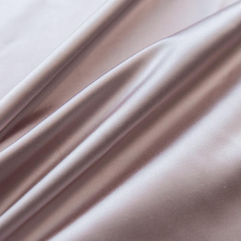 

Modern Curtains for Living DiningRoom Bedroom High-end Light Luxury Solid Color Blended SilkCurtain FinishedProductCustomization1