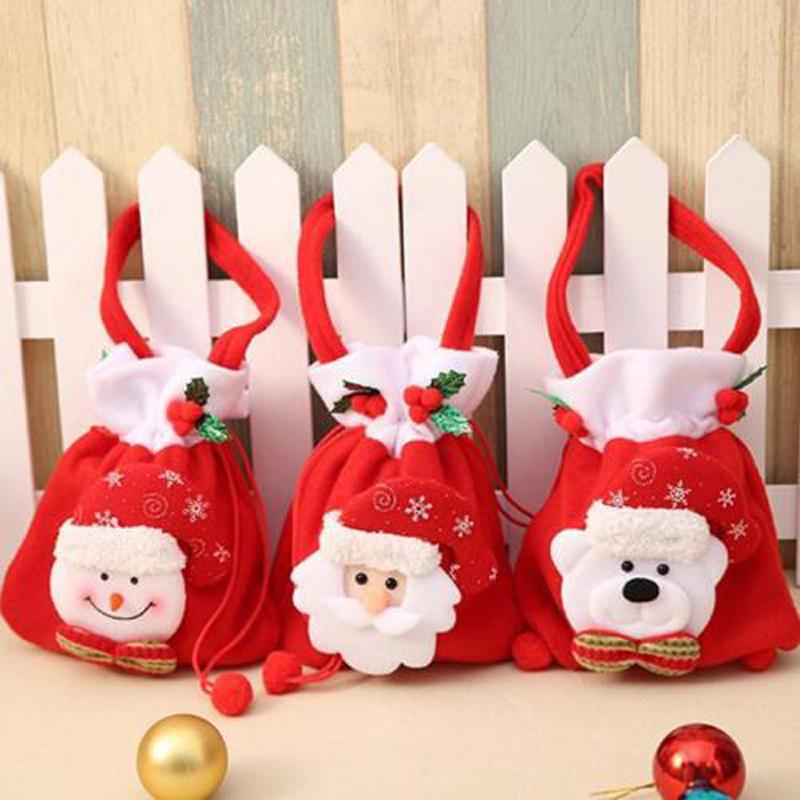 

Gift Wrap JX LCLYL Cute Christmas Party Decor Bags Sweet Candy XMAS Stocking Handbag