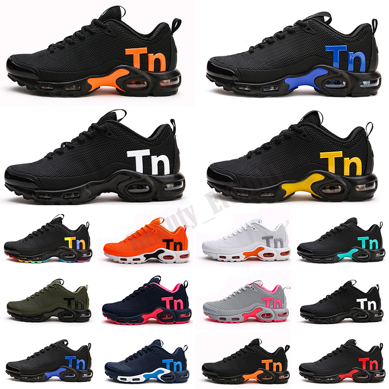 2021 KPU Mercurial Plus Tn 2018 Mens Tn SE Black White Orange Desinger Shoes Men Trainers Sports Sneakers Size 40-46