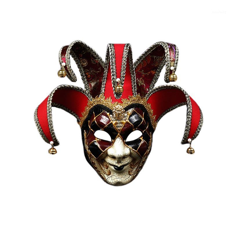 

Halloween Mask Masquerade Mystery Festival Adults Plastic Cosplay Cover Full Face Scary Clown Gift Props Decoration Party1