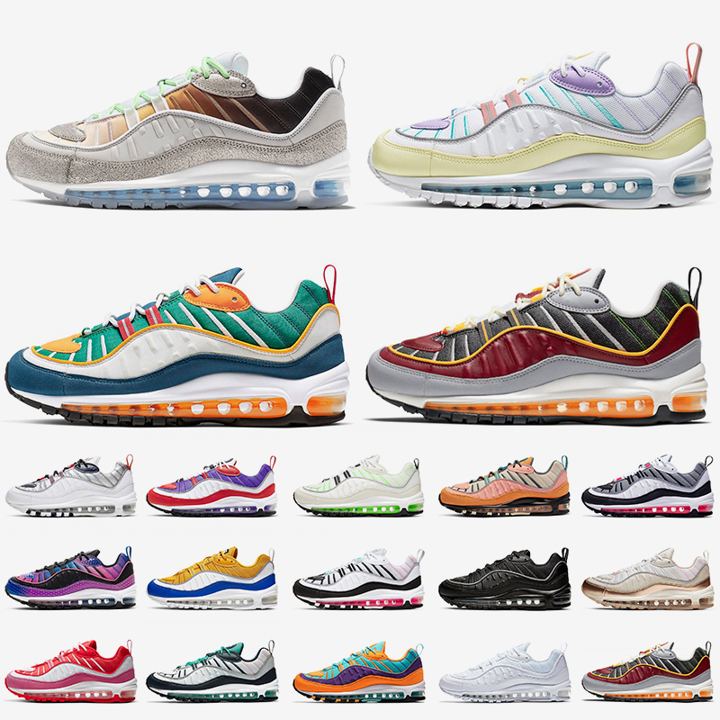 

2021 Top Quality New La Mezcla Women Mens Running Shoes Easter Multicolored Solar Red White Black Noir Outdoor Jogging Trainers Sneakers, #11 black multi 40-45