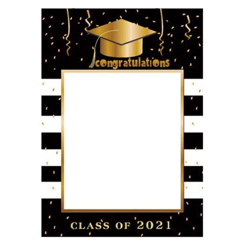 

1pc 2021 Graduation Party Photo Prop Paper Photo Frame Graduation Decoration