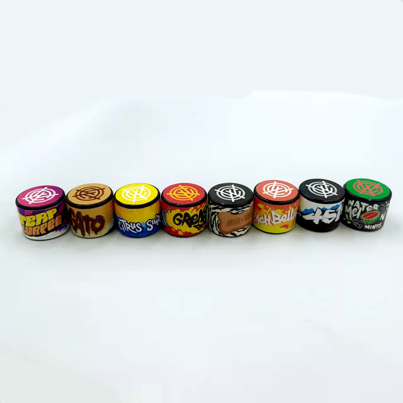 

West Coastal Chemy Wax Jar 2g Violet glass can live rosin containers