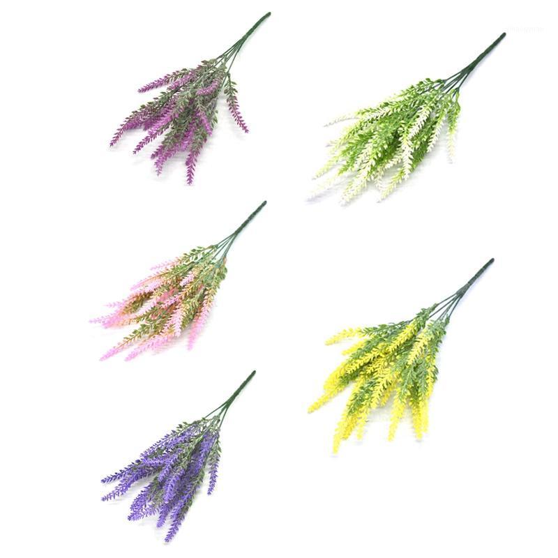 

Provence Artificial Flower Lavender Color Bouquet Plastic Artificial Flower Family Garden Bridal Bouquet Wedding Set Props1, Yw