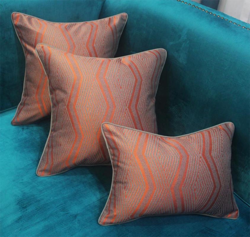 

Fashion abstract geometric decorative throw pillow/almofadas case 30x42 45 40x60 50 60,grey blue cushion cover home decorating, Color 01