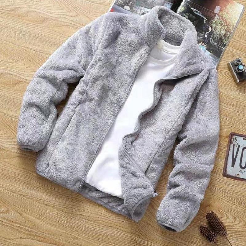 

Men's Jackets Men Coat Clothes Winter Loose Coats Autumn Pullover Fleece Hooded Fashion Outwear Keep Warm Outerwear, Black;brown