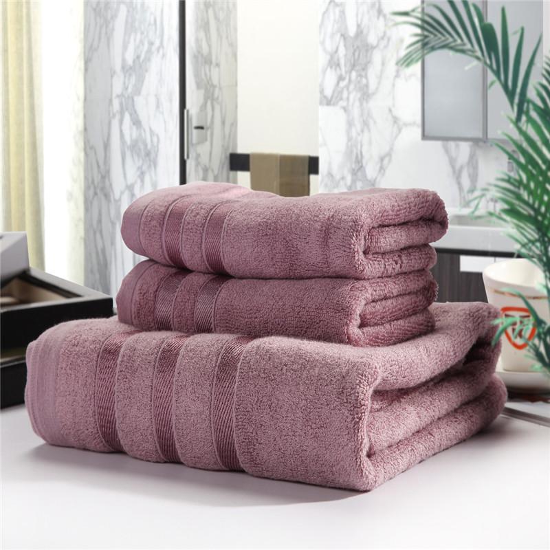 

Bath Towel Set Towel Black Bamboo Bamboo Fiber Bath Three Piece Set Gift, Camel