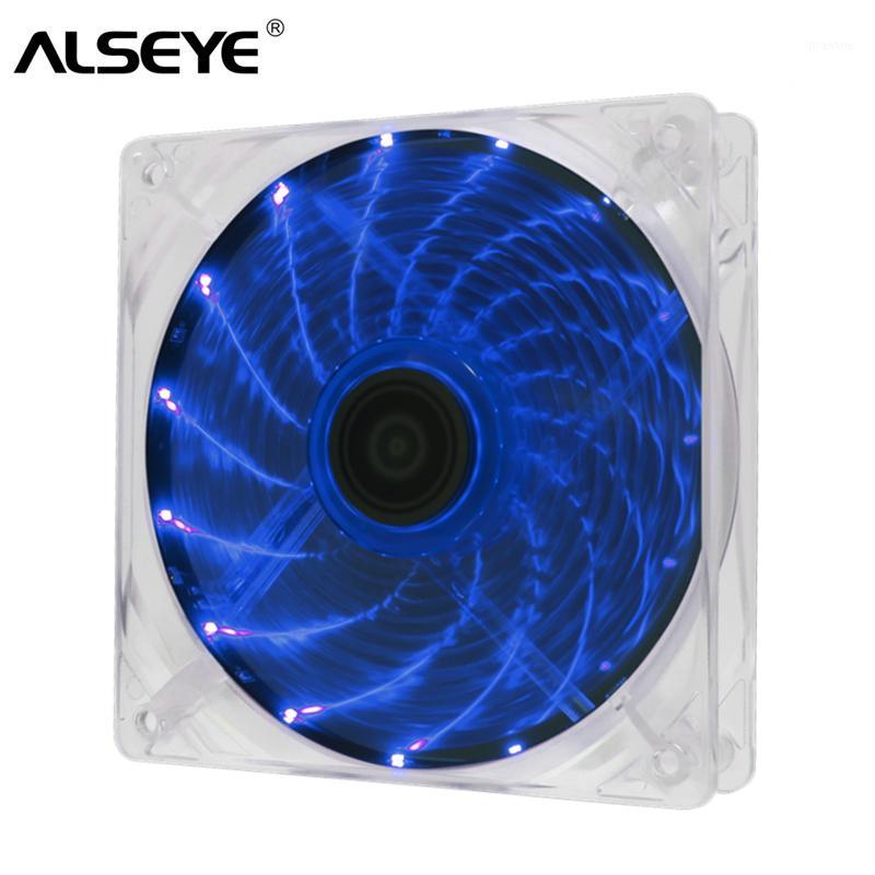 

ALSEYE 120mm Fan 4pin PWM LED PC Cooling Fan for CPU Cooler Blue and Red Light Quiet Fans1