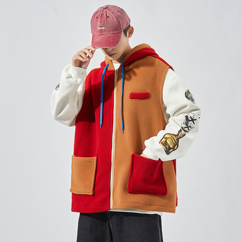 

2021 New Sleeveless Jacket Fashion Vests for Men's Pocket Patchwork Waistcoat Casual Spring Autumn Outdoors C48k, Mj05 3