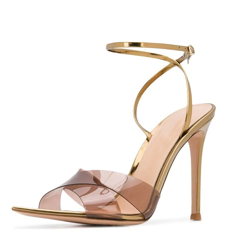 

2020 sandals strapped ankles high heels open toe buckle wedding design party will see women's shoes TL-A0281 O8TD