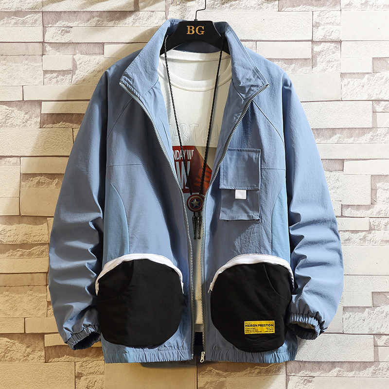 

2021 Casual England Style New Spring Autumn Black Jacket Men's Brand Clothes Plus Oversize M-5xl with Hoodies Jk125 1n7o, Jk125 1