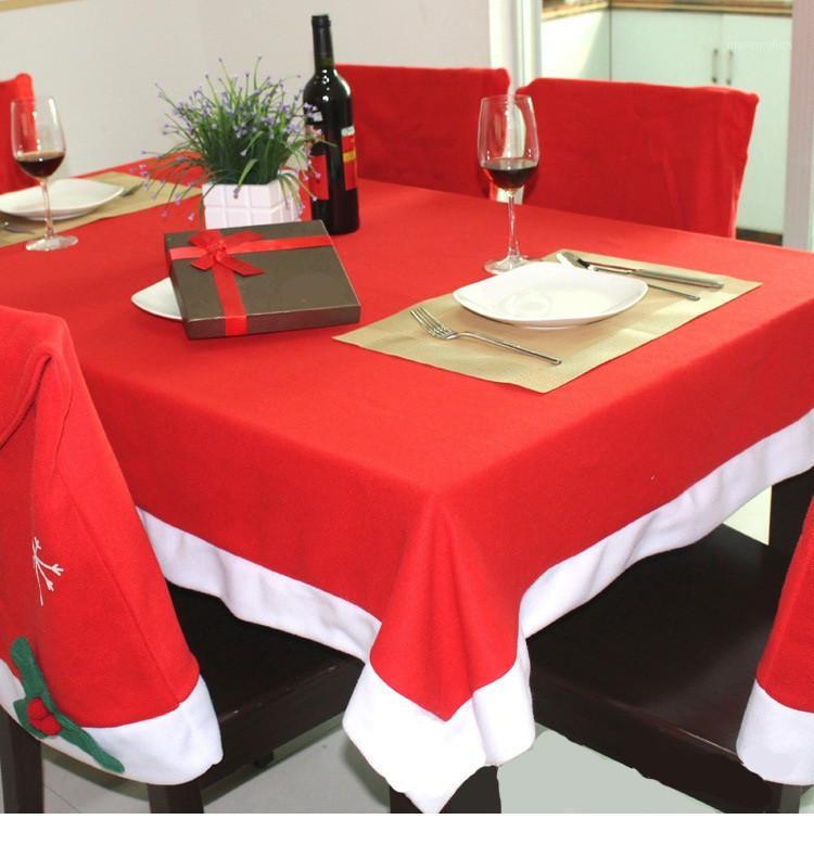 

1PC Non Woven Table Cloth Christmas Tablecloth Rectangle Table Cover Holiday Party Home Decor Tablecloths Banquet Decor QA 2381