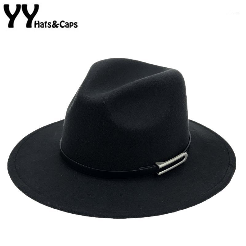 

Wide Brim Hats Autumn Trilby Caps Female Male Fashion Top Hat Jazz Cap Winter Panama Vintage Fedoras Men Mafia Felt YY172941, Blue trilby hat