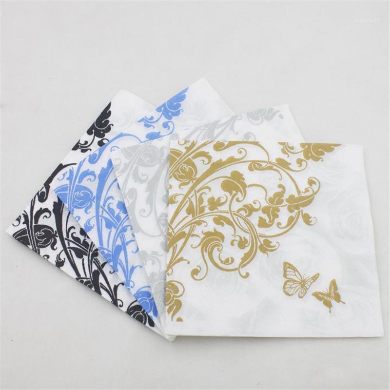 

20pcs/set Colorful Print Paper Napkin Restaurant Hotel Party Decoration Supplies Paper Towel Printed Tissue Multi-function1