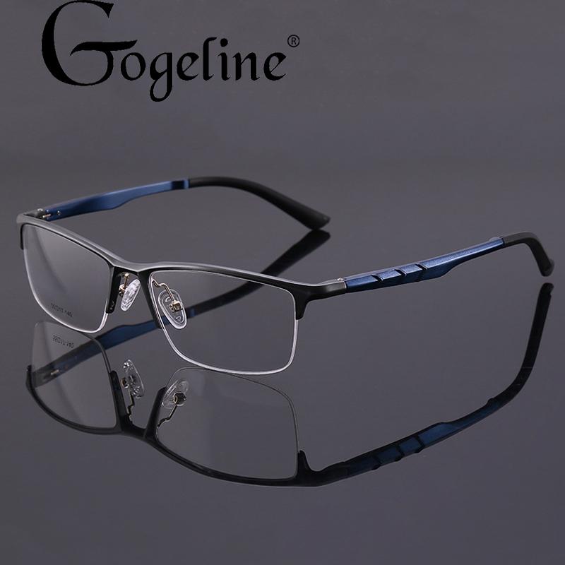 

Men's Aluminum Magnesium Glasses frame Sports cycling Half Frame for Male