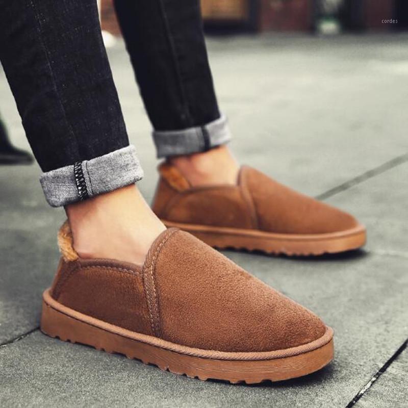

Thick Plush Winter Boots Women brand Ankle Boots Comfortable Light Lazy Flat Shoes Woman Fashion Snow Size 44 Women Shoes1