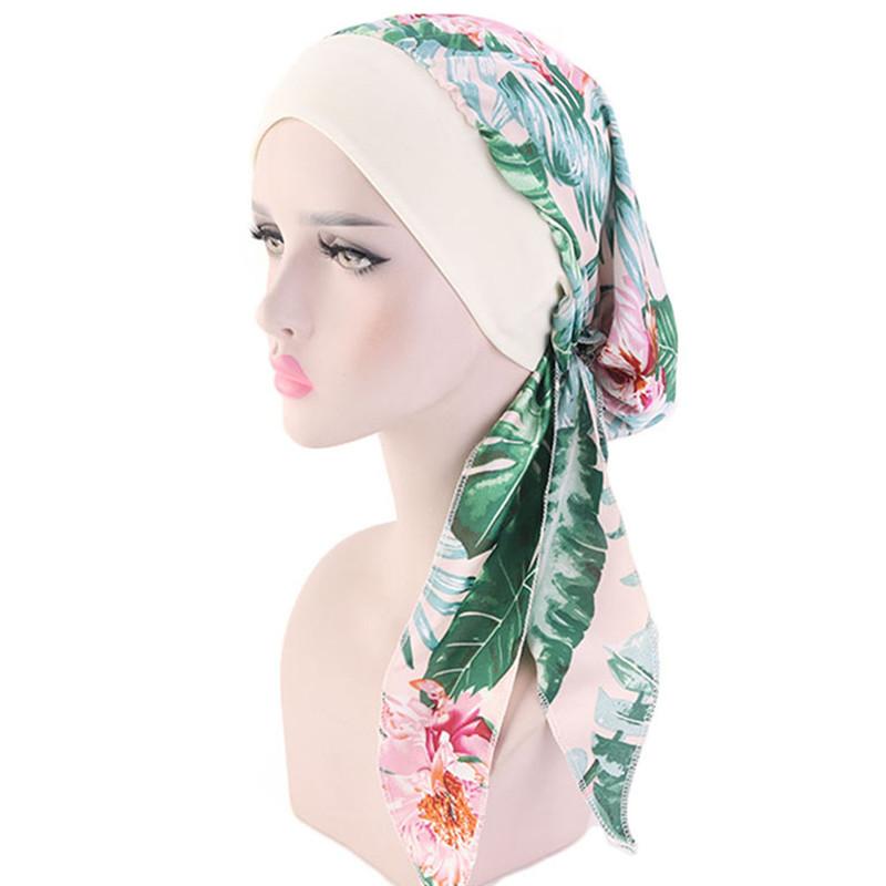 

8 Style New Fashion Muslim Woman Inner Hijabs Hats Turban Head Cap Hat Beanie Ladies Hair Accessories Muslim Scarf Cap