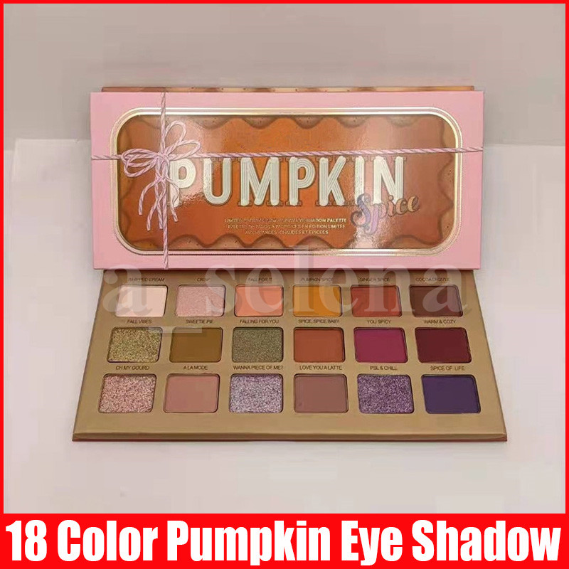 

Eye Makeup Eyeshadow 18 Colors Pumpkin Palette Shimmer Matte Eye Shadow Make Up Cosmetics Christmas Gift, Multi with logo