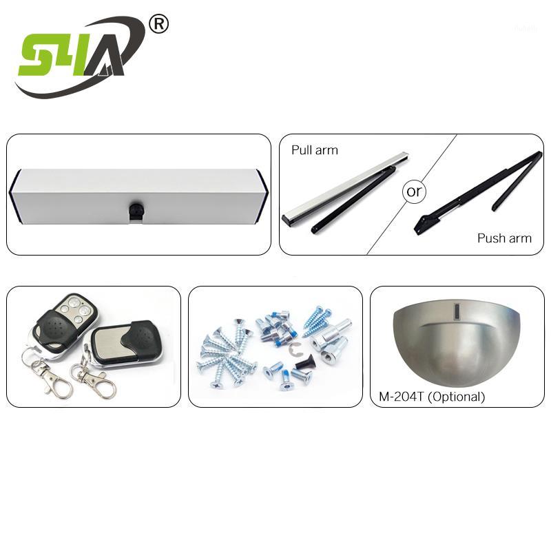 

S4A Microwave motion IR sensor Remote control Automatic Swing Door gate Opener single leaf kit1