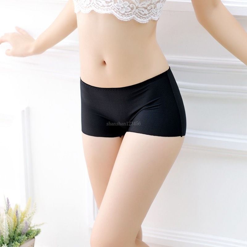 

Sexy Seamless Panties ice silk Boxer Briefs Boy Shorts Women underwear Leggings panty underpants clothing will and sandy gift