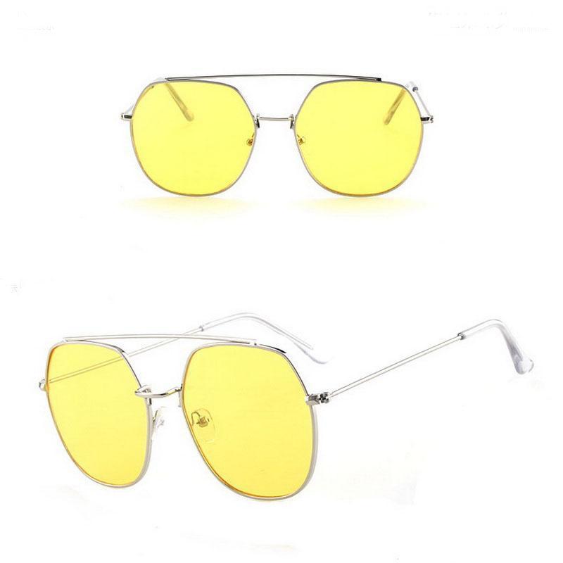 

Jyjewel Women Men Round Reflective Sunglasses Spectacles Male Female Metal Frame Lens Rainbow Sun Glasses Shade De Sol UV4001
