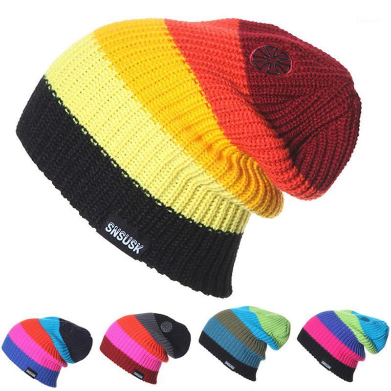 

2020 New Design Fashion Skullies Beanies For Women Knit Hat Unisex Headgear Female Cap Winter Hat For Men Women Wholesale/Retail1