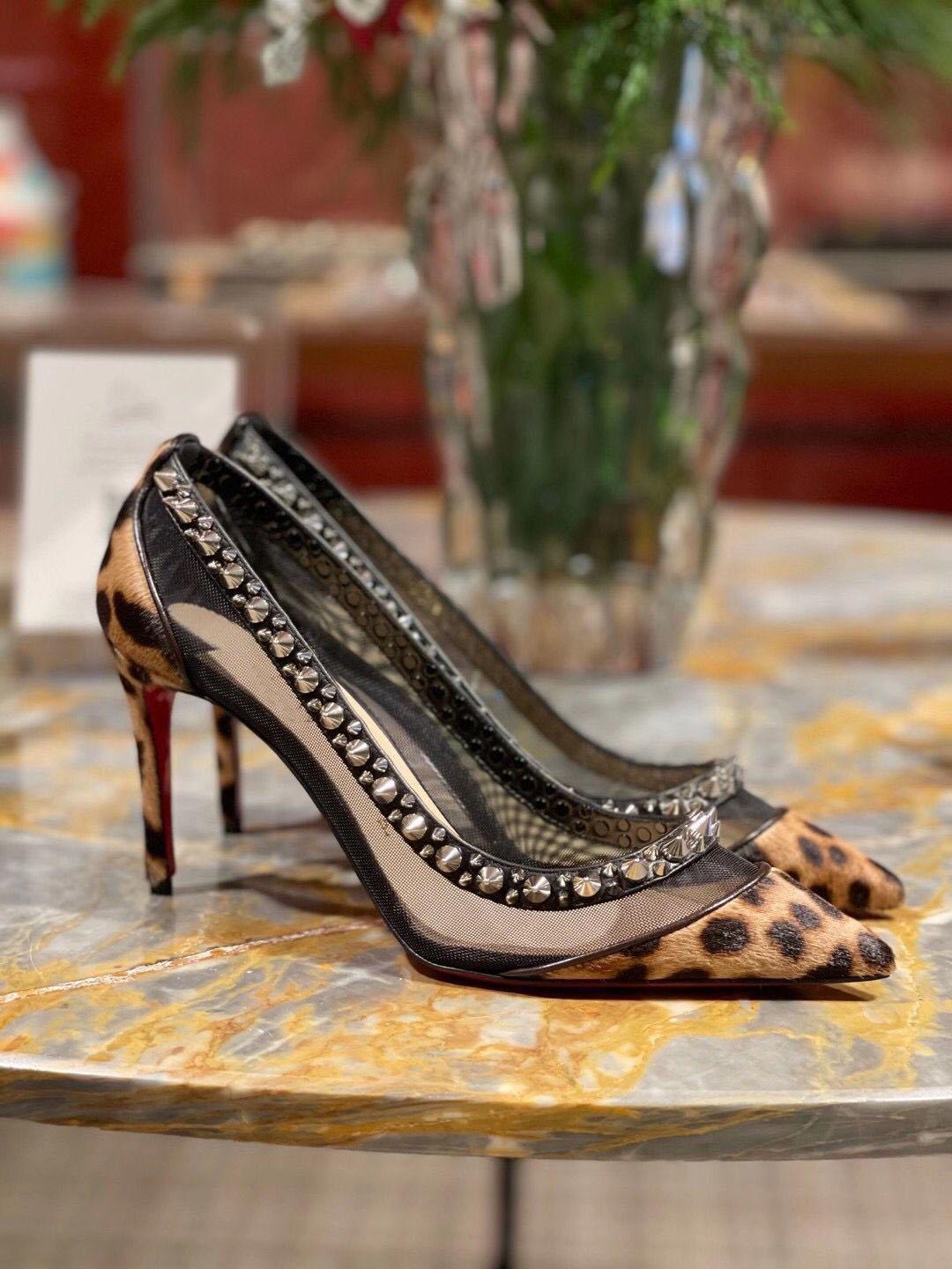 

New Perfect Galativi Spikes Pumps Sexy Pointed Toe Women's Red Bottom Shoes High Quality Sexy Lady Red Sole High Heels Dress Wedding Bridals, Black