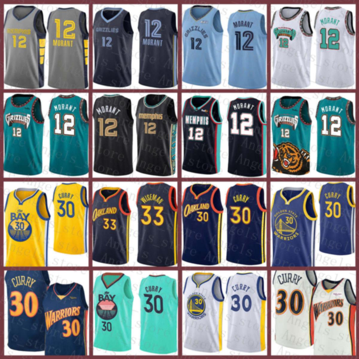 

Stephen 30 Curry James 33 Wiseman Ja 12 Morant Golden New State Warriors Jersey Memphis Grizzlies New Basketball Jersey, Jersey-huixiong