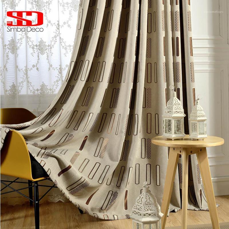 

Modern Blackout Curtains For Living Room Blinds Gemoetric Drapes For Bedroom Window Treatments Single Panel Decoration Grey1, Coffee