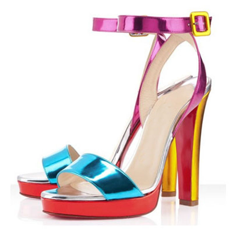 

Hot Sale Fashion- Women Sandals Gladiator Ankle Strap High Heels Embroidered Butterfly Pumps Bridal Wedding Shoes Party Sandles, Black